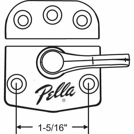 STRYBUC Sash Lock Champagne 50-233CHP